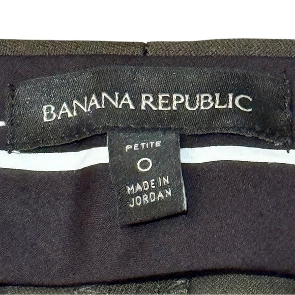 Banana Republic Sloan Side Stripe Skinny Fit Ankle Pants Olive Green Size 0 - Picture 5 of 8